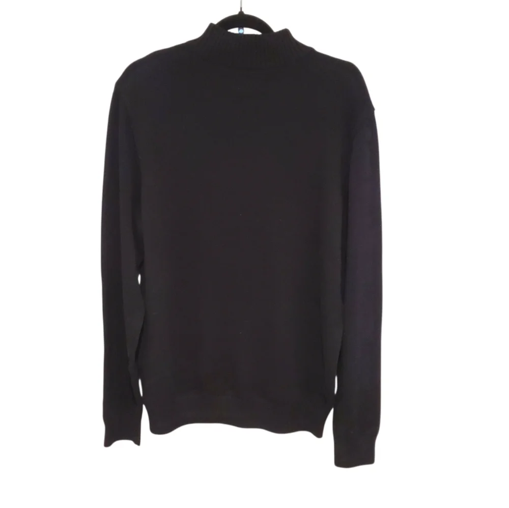 Men's Chaps American Flag Quarter Zip Patriotic Sweater Size Large - Picture 4 of 9